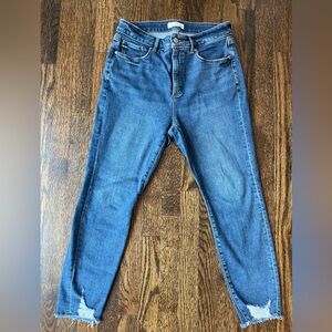 Loft Chew Hem Ankle Jean